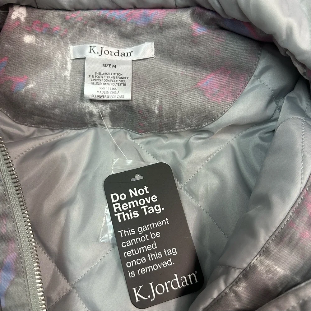 K Jordan | Stylish Gray and Purple‎ Women's Jacket